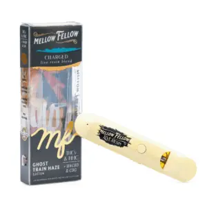 Mellow Fellow Charged Blend Live Resin Disposable Vape - Ghost Train Haze - combo