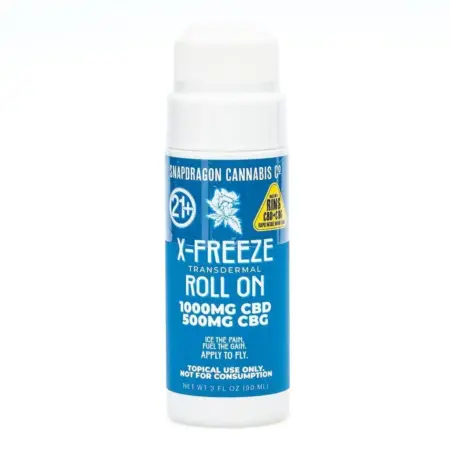 Snapdragon Pain Relief X-Freeze Roll On (1500 mg CBD) - tube front