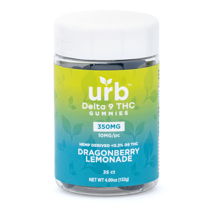 Urb Delta 9 THC Gummies - Dragonberry Lemonade (300 mg Total Delta 9 THC) - Jar Front