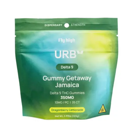 Urb Delta 9 THC Gummies – Dragonberry Lemonade (350 mg Total Delta 9 THC) - Bag Front