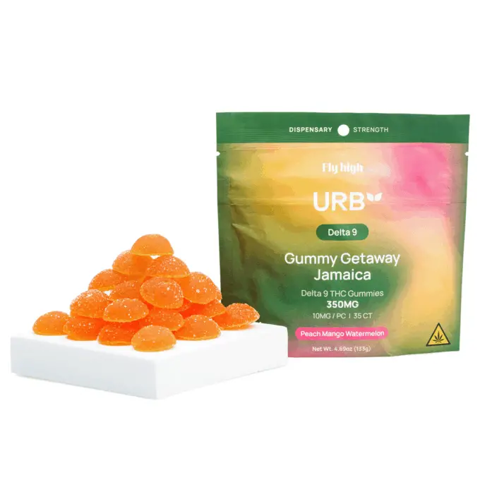 Urb Delta 9 THC Gummies – Peach Mango Watermelon (350 mg Total Delta 9 THC) - Combo