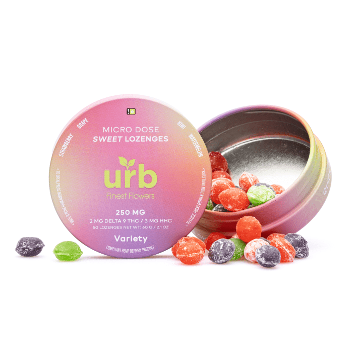 Urb Delta-9-THC HHC Lozenges - Variety (100 mg Delta-9-THC + 150 mg HHC Total) - Combo
