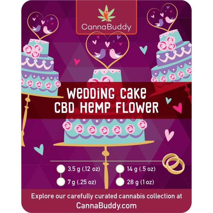 CBD Flower - Wedding Cake - Label
