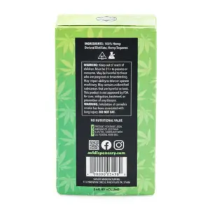 Asheville Dispensary 3 gram THCa Disposable Vape - Gas - Box Back