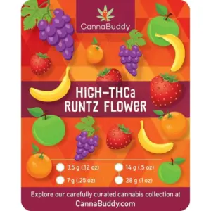 THCa Flower Runtz - Label