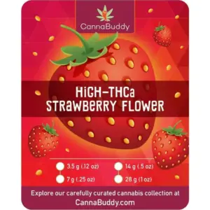 THCa Flower Strawberry - Label