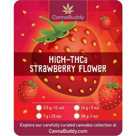THCa Flower Strawberry - Label