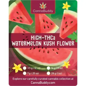 THCa Flower Watermelon Kush -Label