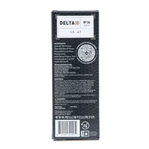 Mellow Fellow Delta 10 THC 2 gram Disposable Vape - AK-47 - Box Back