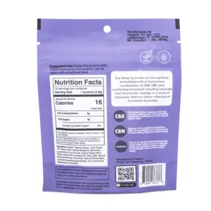 Haygood CBN Sleep Gummies - Bag Back