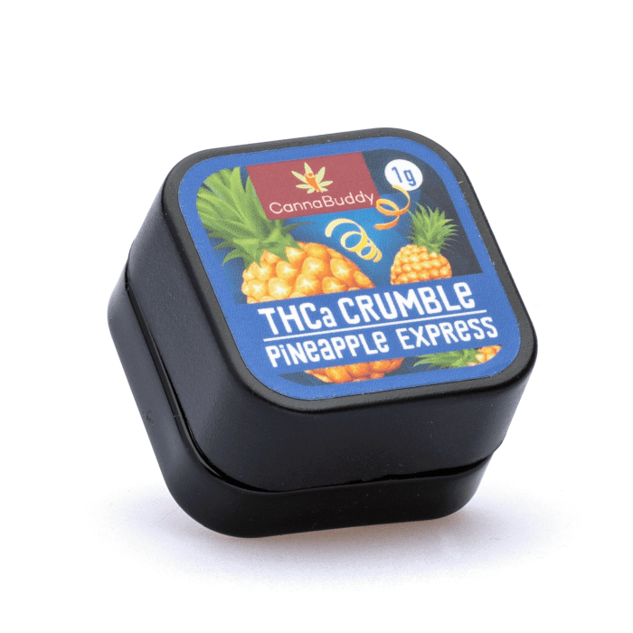 CannaBuddy THCa Crumble - Pineapple Express (1 gram) - Jar Front