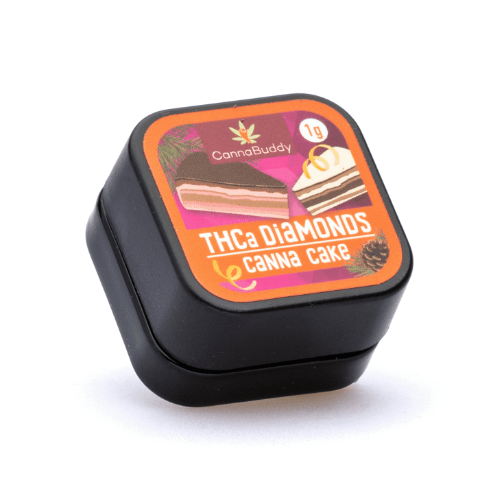 CannaBuddy THCa Diamonds - Canna Cake (1 gram) - Jar Front