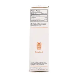 HempLucid Tincture Hemp Seed Oil (1350 mg CBD) - Box Side