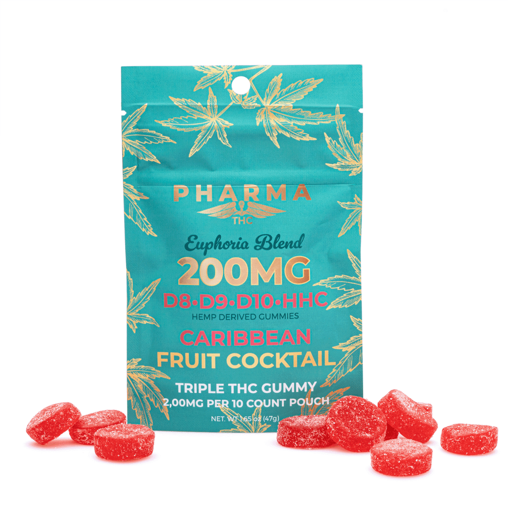 PharmaTHC Euphoria Blend Gummies Caribbean Fruit 2000 Mg | Cannabuddy