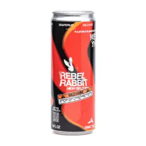 Rebel Rabbit Wild Hare Delta 9 Seltzer 4 Pack - Grapefruit (40 mg Total Delta 9 THC) - Can Front