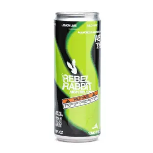 Rebel Rabbit Wild Hare Delta 9 Seltzer 4 Pack - Lemon Lime (40 mg Total Delta 9 THC) - Can Front