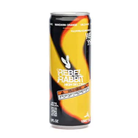 Rebel Rabbit Wild Hare Delta 9 Seltzer 4 Pack - Mandarin Orange (40 mg Total Delta 9 THC) - Can Front