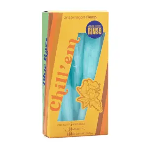 Snapdragon Delta 9 Chill 'em Infused Popsicles - Blue Razz (100 mg Total Delta 9 THC) - box front