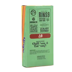 Snapdragon Delta 9 Chill 'em Infused Popsicles - Grape (100 mg Total Delta 9 THC) - box back