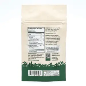 Cheef Botanicals Amanita Muscaria Mushroom + Delta 9 Gummy Cubes (5 Count) - Bag Back