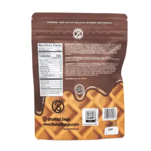 Baked Bags Delta 8 THC Coned - Milk Chocolate (600 mg Total Delta 8 THC) - Bag Back