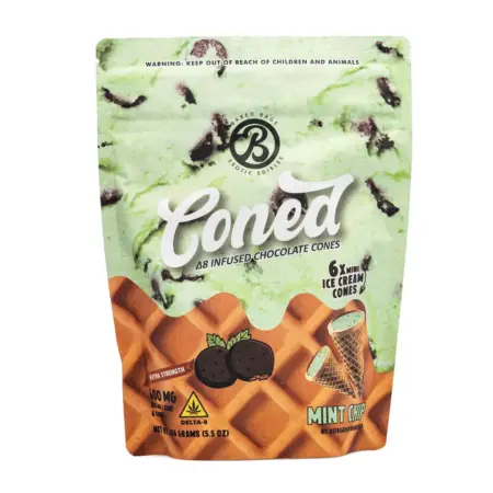 Baked Bags Delta 8 THC Coned - Mint Chip (600 mg Total Delta 8 THC) - Bag Front