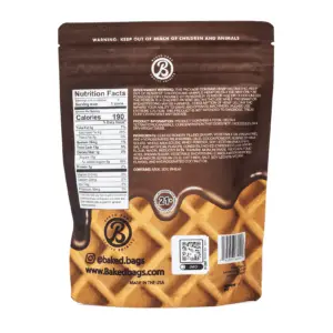 Baked Bags Delta 9 THC Coned - Milk Chocolate (150 mg Total Delta 9 THC) - Bag Back
