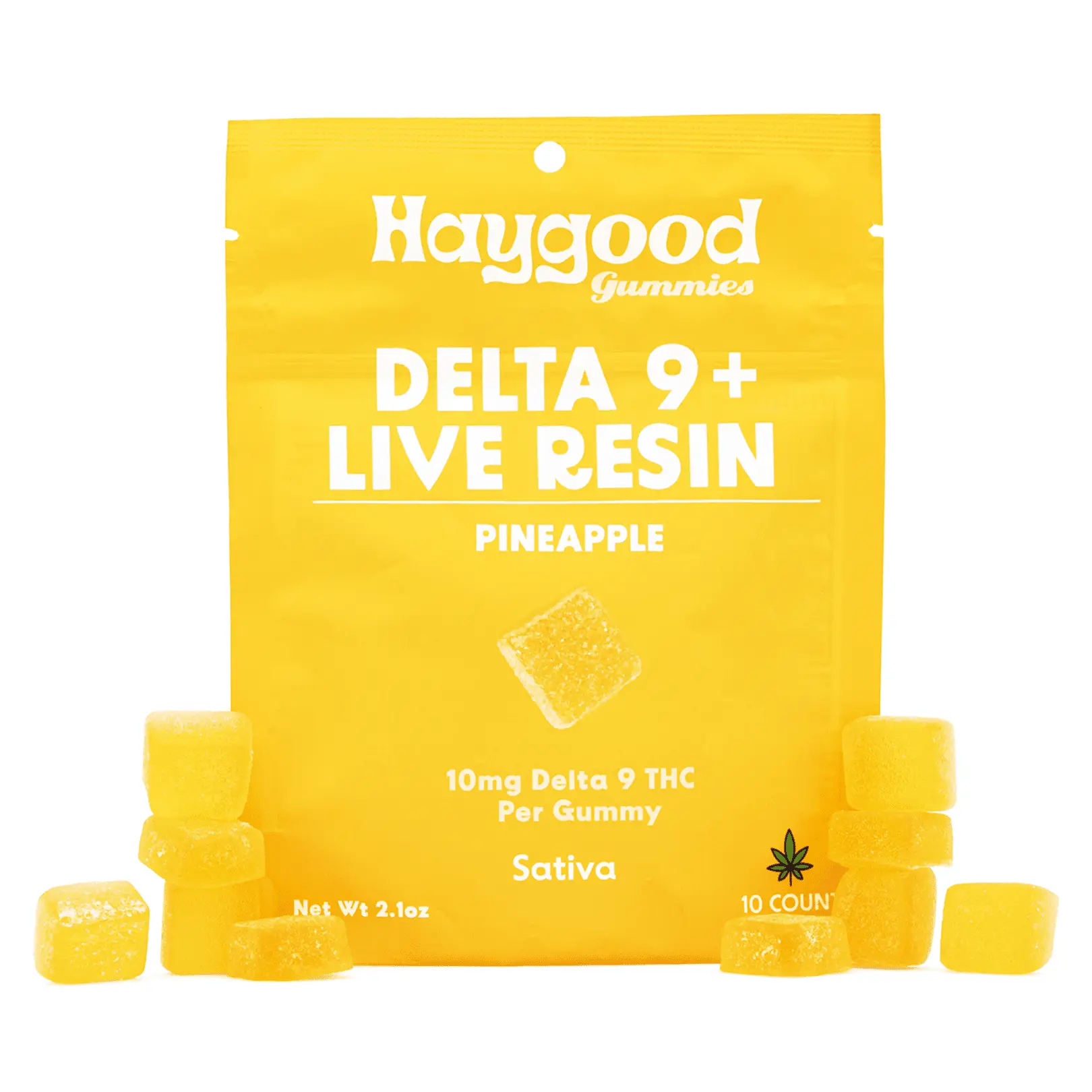 Haygood Delta 9 Live Resin Gummies - Pineapple (100 mg Total Delta 9 THC) - combo