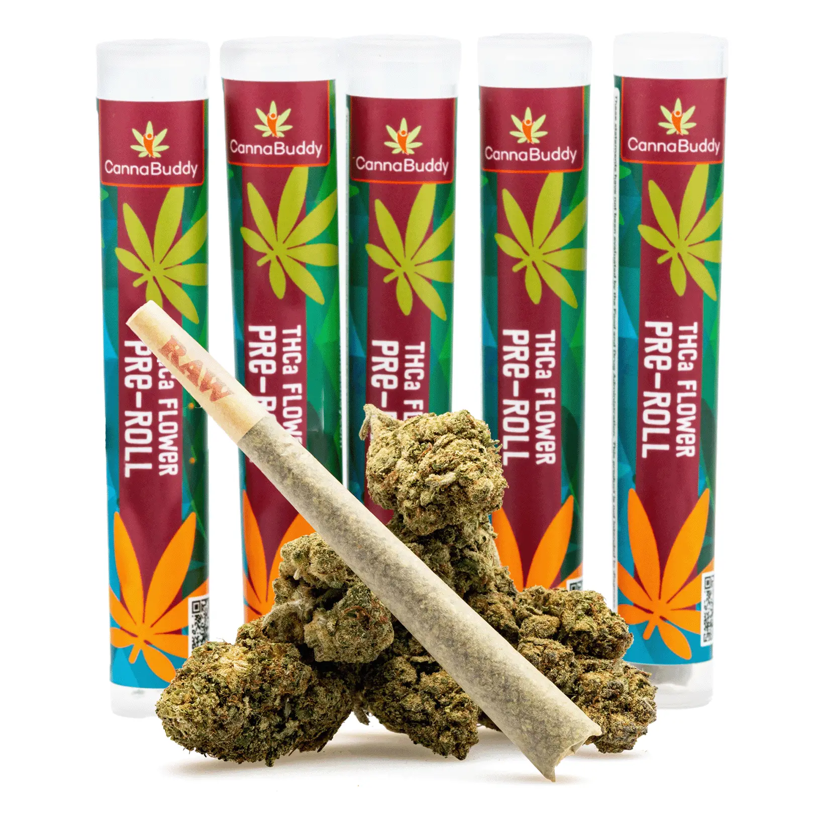 THCa Flower Pre-Roll Gold Cash - Product with Tube