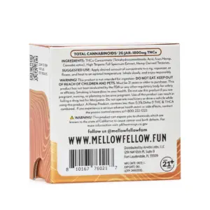 Mellow Fellow THCa Budder - Peach Oblivion X Soul Cleanser (2 Gram) - Box Back