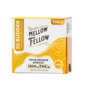Mellow Fellow THCa Budder - Sour Orange Apricot (2 Gram) - Box Front