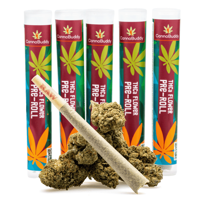 THCa Flower Pre-Roll Blue Dream - Product with Tube