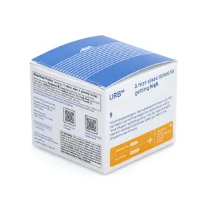 Urb THCP and Delta 9 Mile High Skybites - Strawberry Lemon (25 mg THCP + 25 mg Delta 9 THC Total) - Box Back