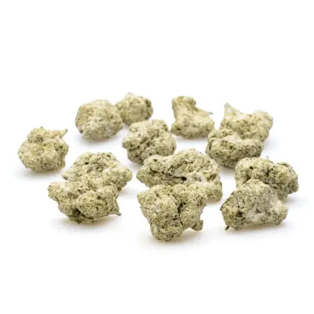 THCa Flower Snow Caps Black Truffle Pie - pile