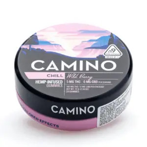 Camino Delta 9 THC Chill Gummies - Wild Berry - Tin Front