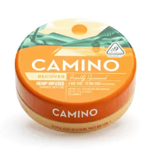 Camino Delta 9 THC and CBG Recover Gummies - Freshly Squeezed - Tin Front