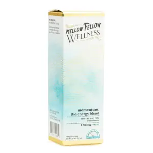 Mellow Fellow Wellness Tincture - Energy Blend - Mint (1500 mg Total Cannabinoids) - Box Front