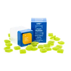 Urb Delta 8 THC and Delta 9 THC Cloud 9 Skybites - Prickly Pear Watermelon (90 mg Delta 8 THC + 10 mg Delta 9 THC Total) - Combo