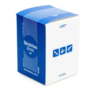 Urb Delta 9 THC Take Off Skybites - Sour Blueberry (300 mg Total Delta 9 THC) - Box Front