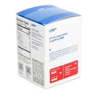 Urb Delta 9 THC Take Off Skybites - Tangy Tangerine (300 mg Total Delta 9 THC) - Box Back