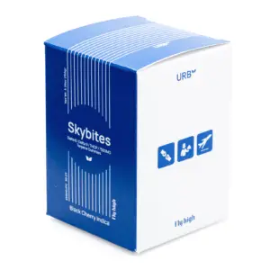 Urb Red Eye Skybites - Black Cherry (7500 mg Total Cannabinoids) - Box Front