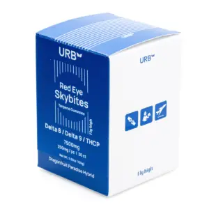 Urb Red Eye Skybites - Dragonfruit Paradise (7500 mg Total Cannabinoids) - Box Front