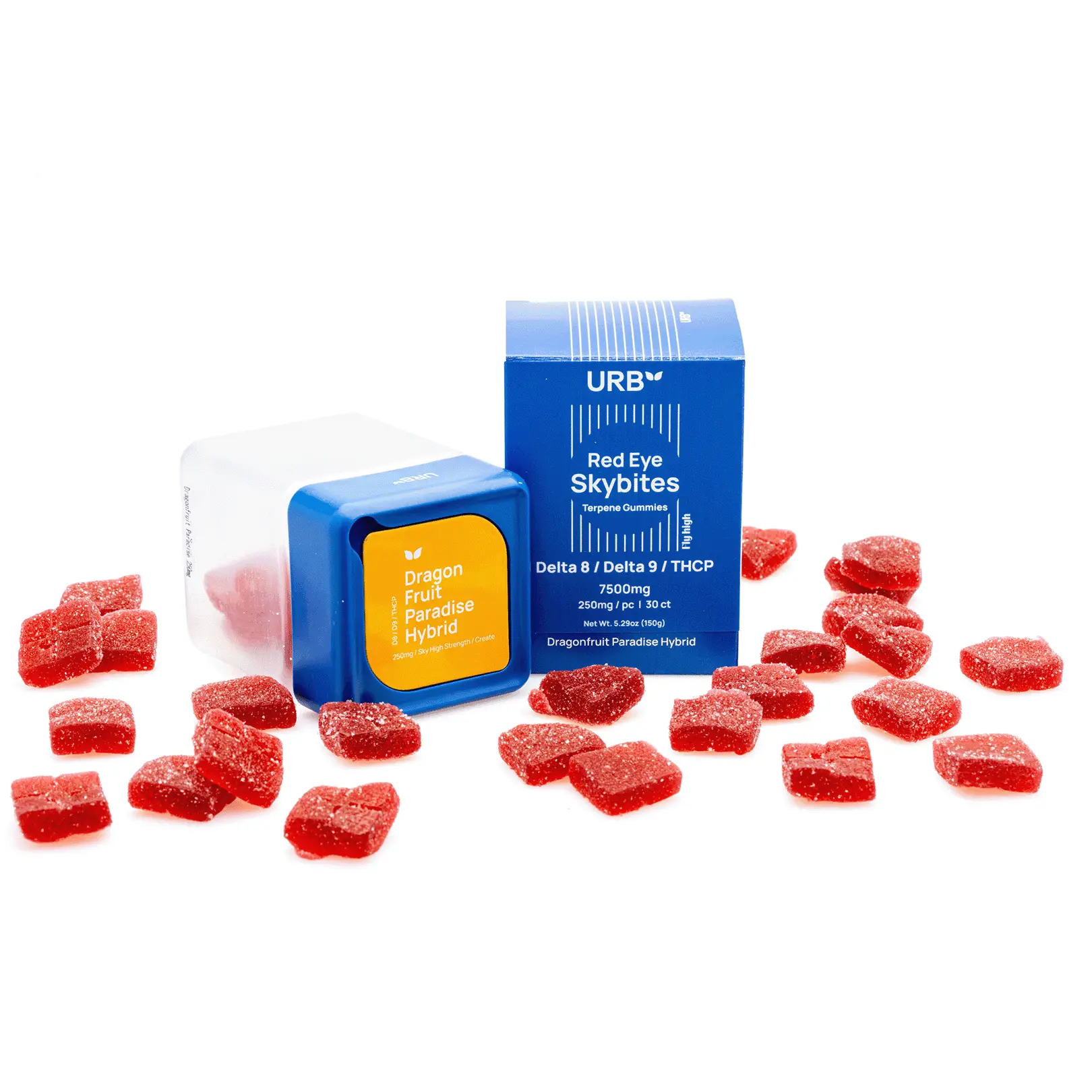 Urb Red Eye Skybites - Dragonfruit Paradise (7500 mg Total Cannabinoids) - Combo