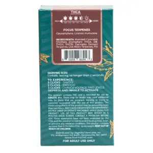 PharmaTHC Project Alpha THCa Live Resin Disposable - Durban Zelato (3 gram) - Box Back