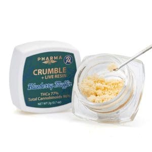 PharmaTHC THCa Crumble - Blueberry Muffin (2 grams) - Combo