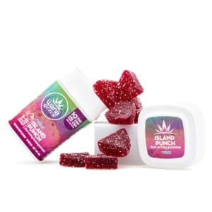 Wana Quick Relax Gummies - Island Punch (300 mg Total Cannabinoids) - Combo