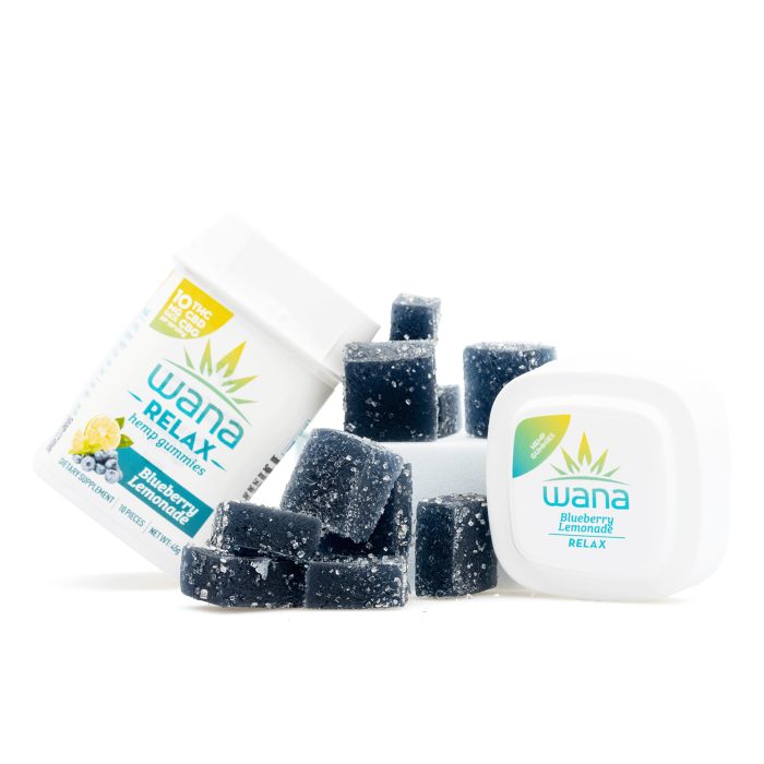 Wana Relax Gummies - Blueberry Lemonade (300 mg Total Cannabinoids) - Combo