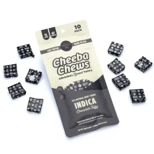 Cheeba Chews Delta 9 Chocolate Taffy - Indica (100 mg Delta 9 THC Total) - Combo