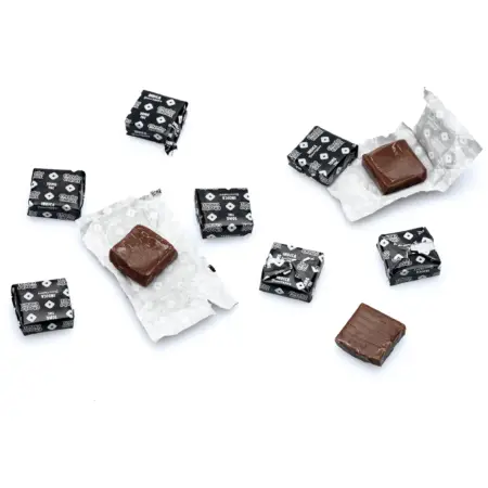 Cheeba Chews Delta 9 Chocolate Taffy - Indica (100 mg Delta 9 THC Total) - Pile