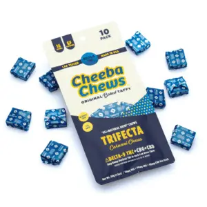 Cheeba Chews Delta 9 and CBG and CBD Caramel Chews - Trifecta (50 mg Total Cannabinoids) - Combo
